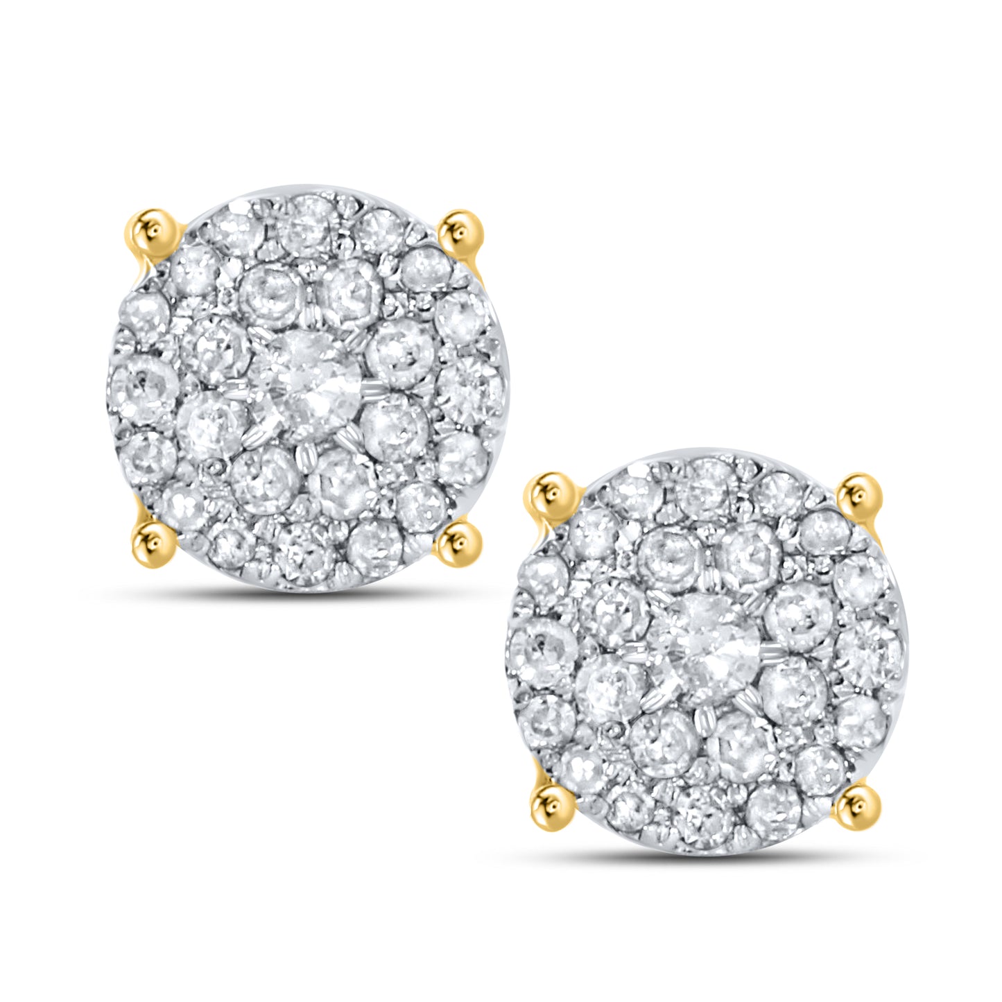 10kt yellow gold 0.22ctw Diamond Earrings
