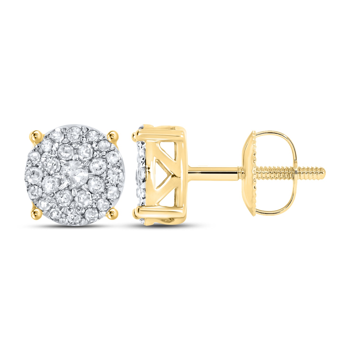 10kt yellow gold 0.22ctw Diamond Earrings