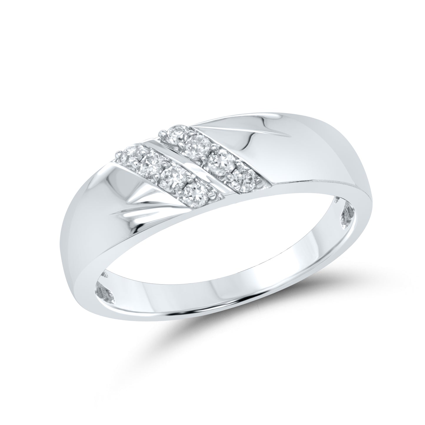 10kt White Gold 0.26ctw Men’s Diamond Ring