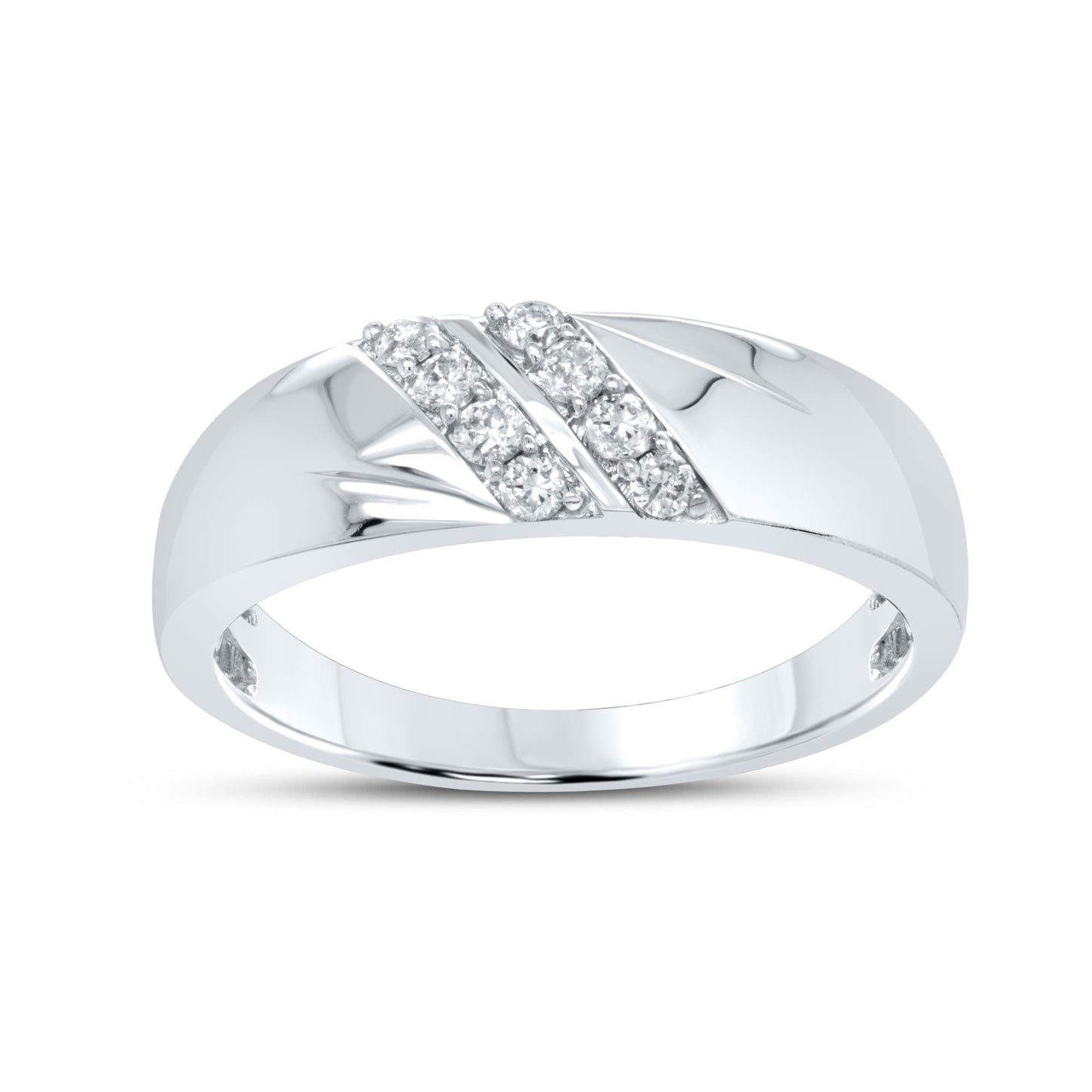 10kt White Gold 0.26ctw Men’s Diamond Ring