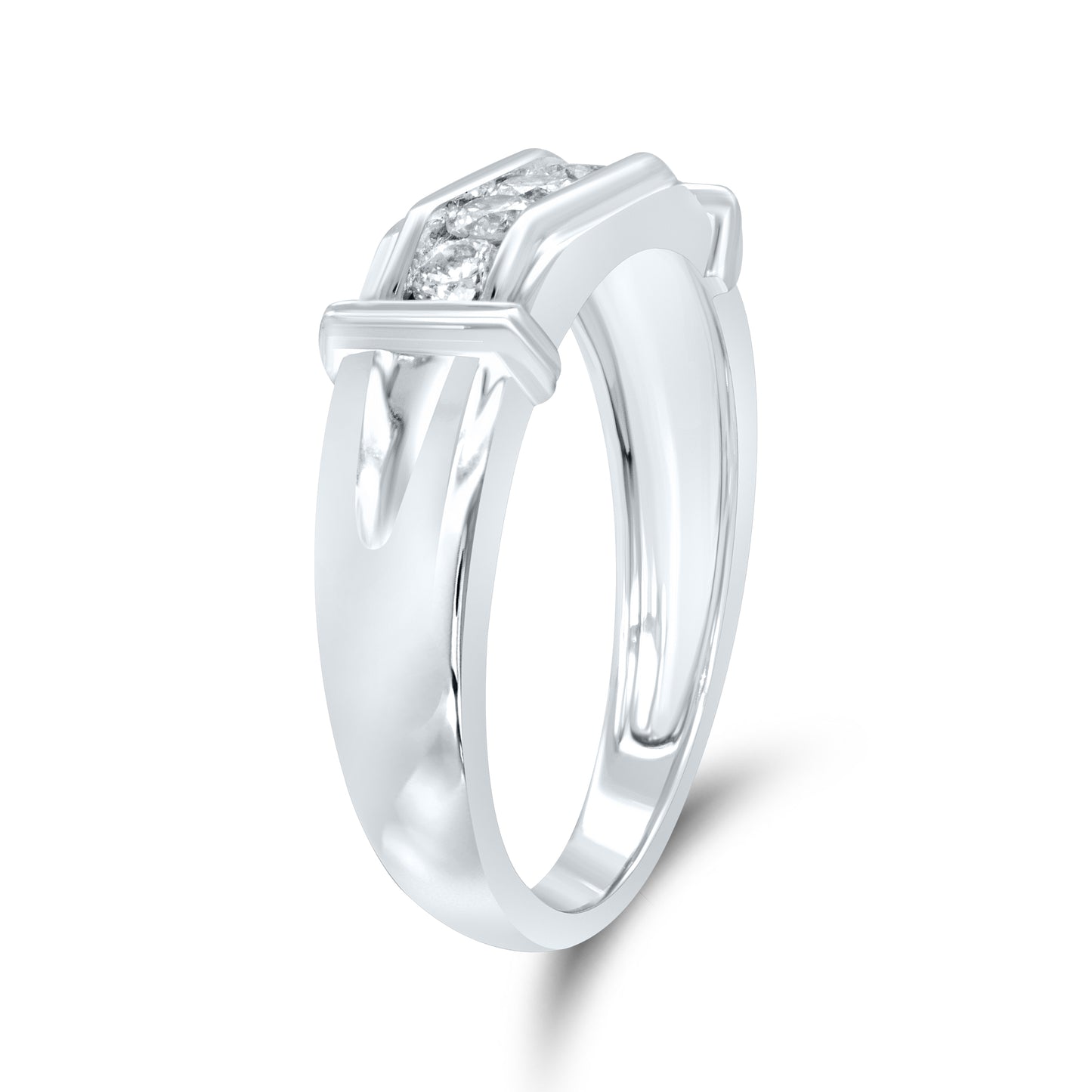 10kt White Gold 0.52ctw Men’s Diamond Ring