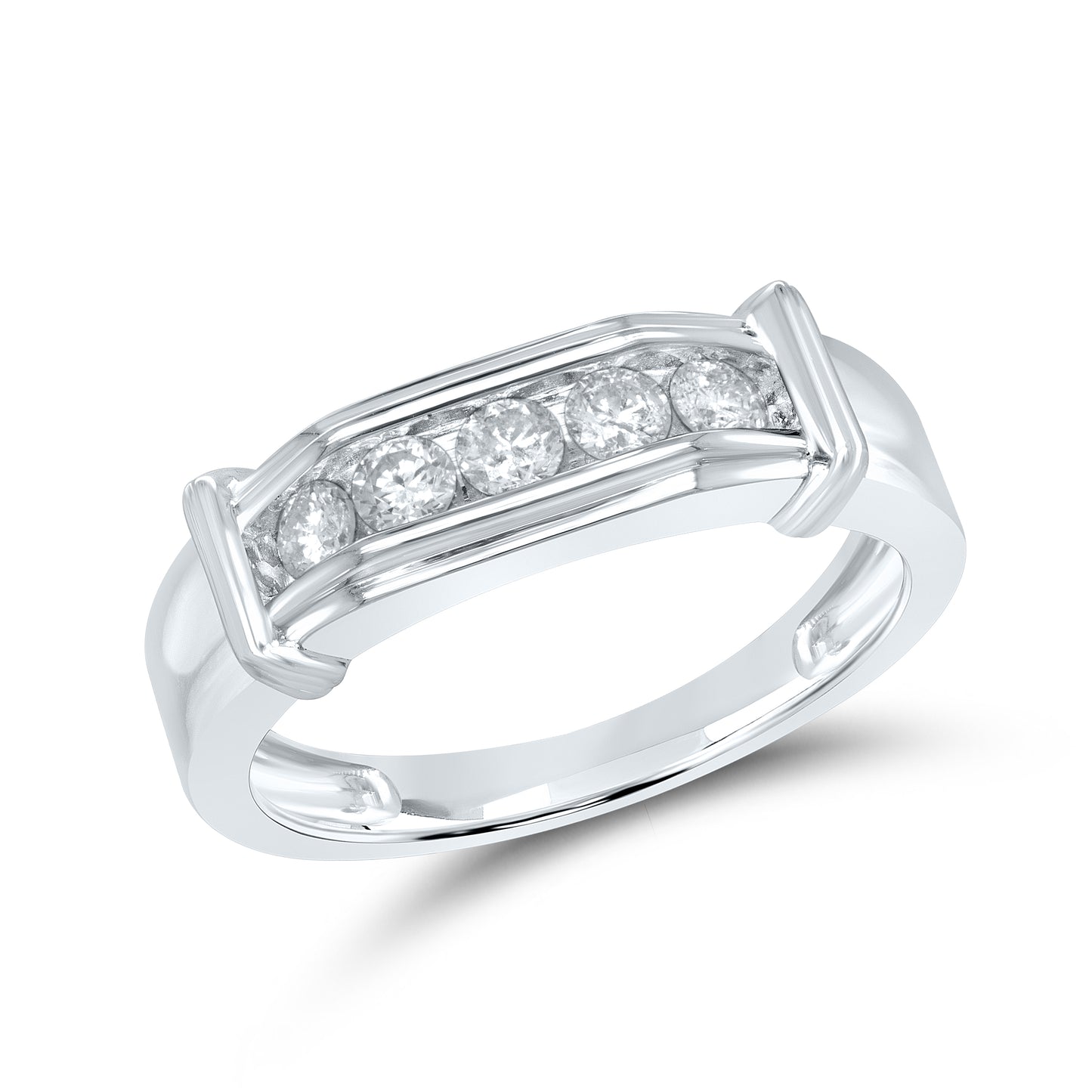 10kt White Gold 0.52ctw Men’s Diamond Ring