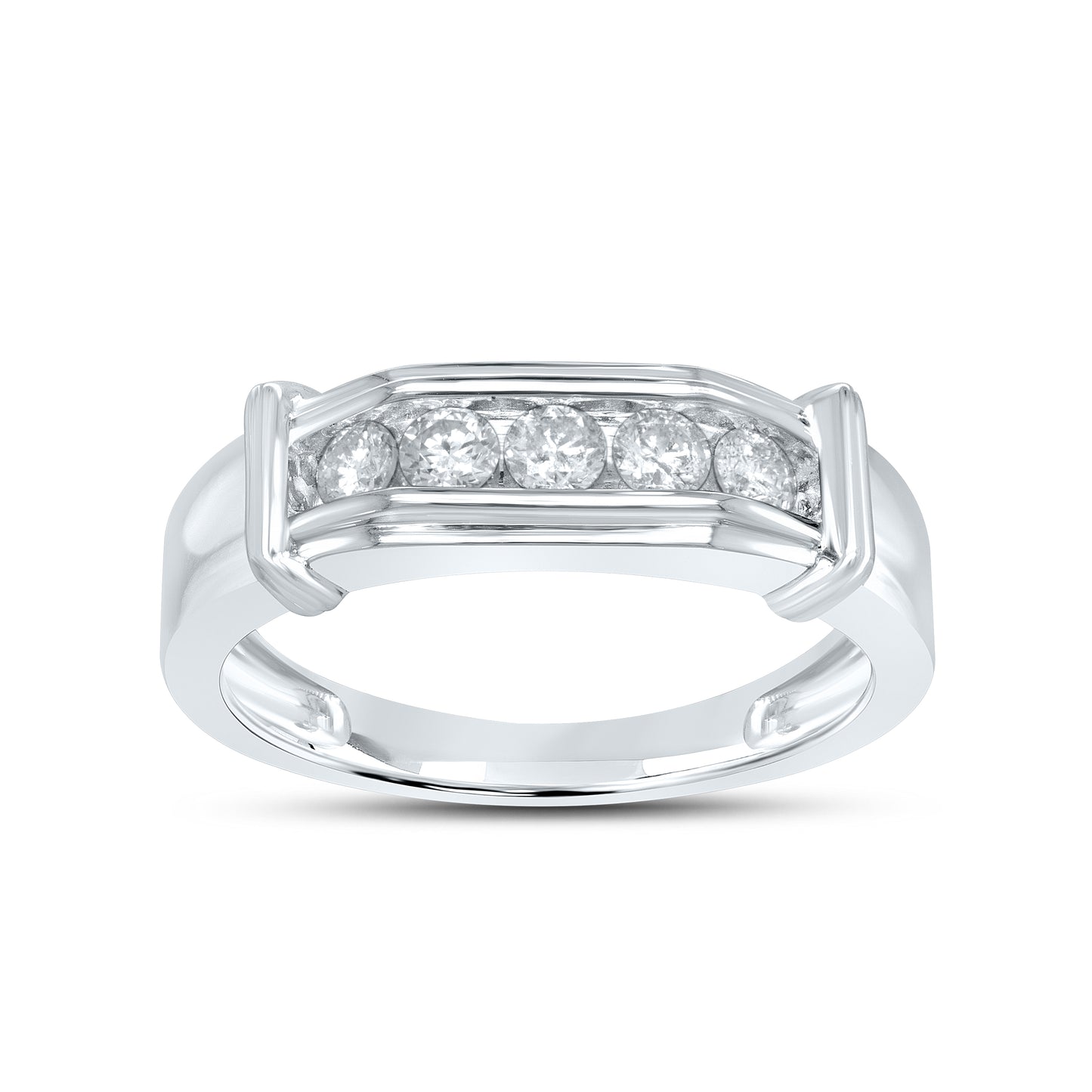 10kt White Gold 0.52ctw Men’s Diamond Ring