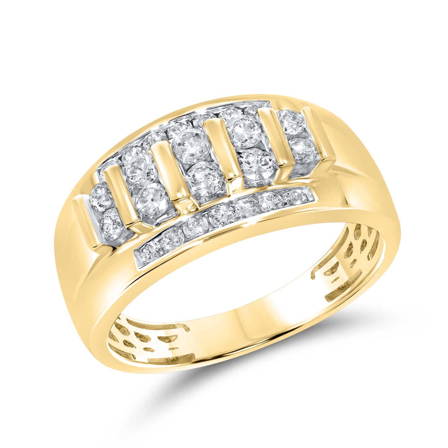 10kt Yellow Gold 0.93 CTW Men’s Diamond Ring