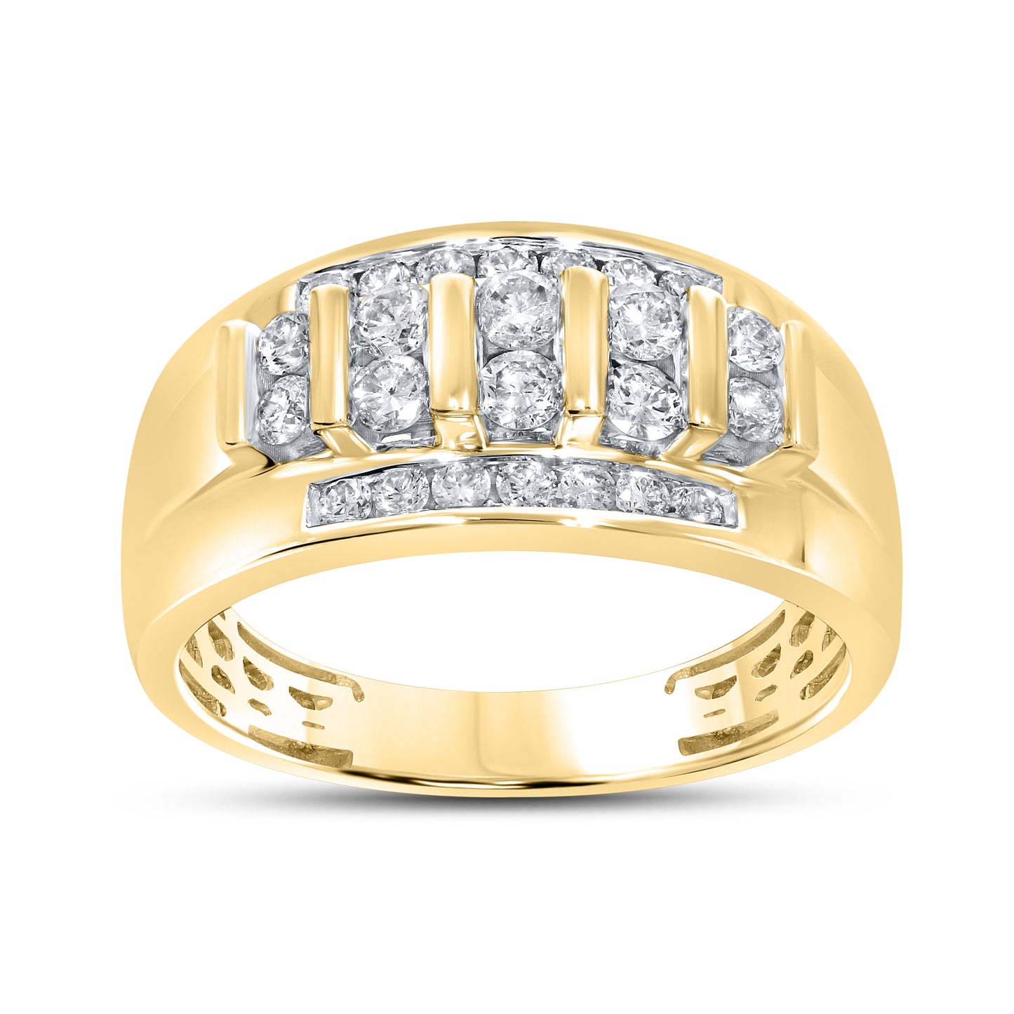 10kt Yellow Gold 0.93 CTW Men’s Diamond Ring