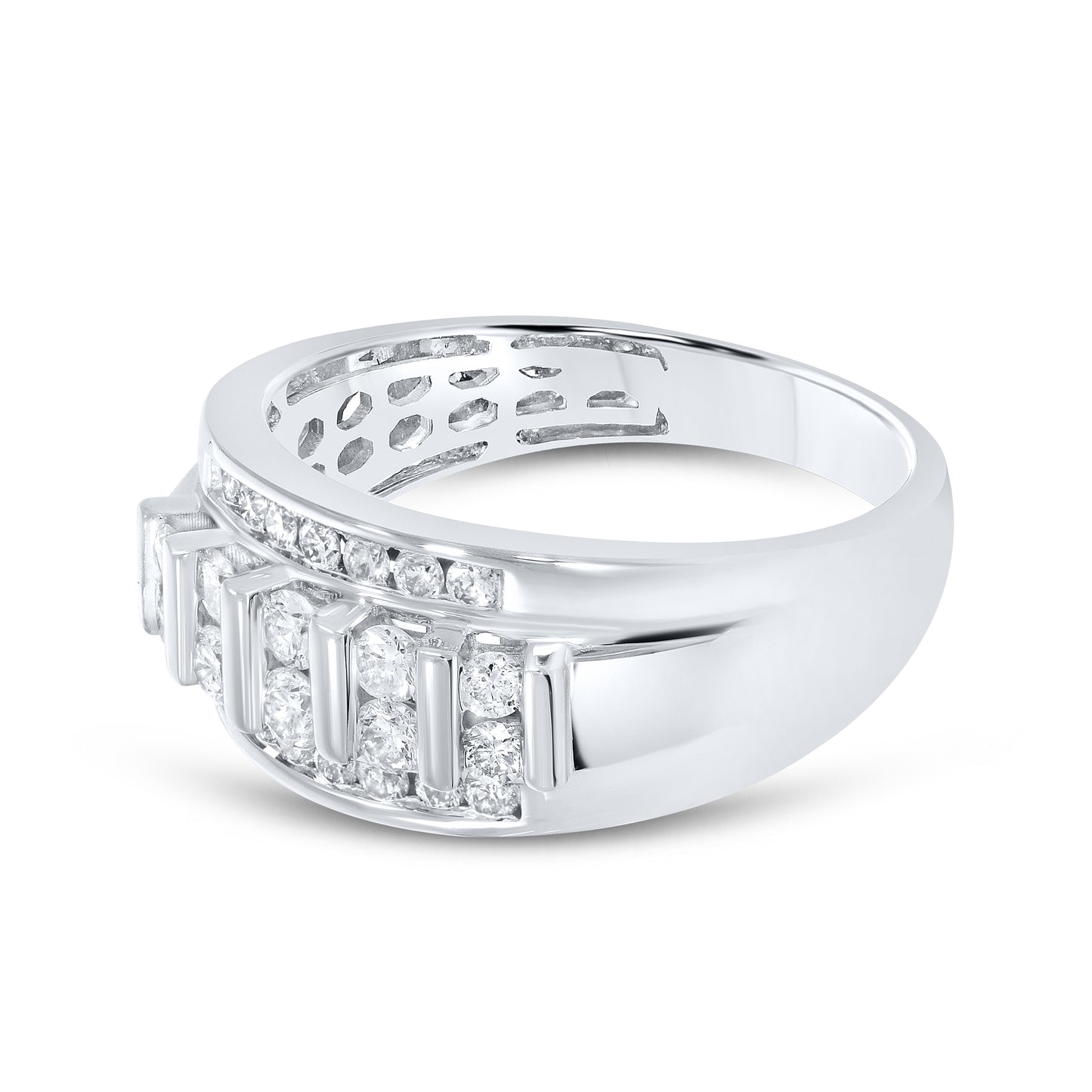 10kt White Gold 0.73 CTW Diamond Men’s Ring