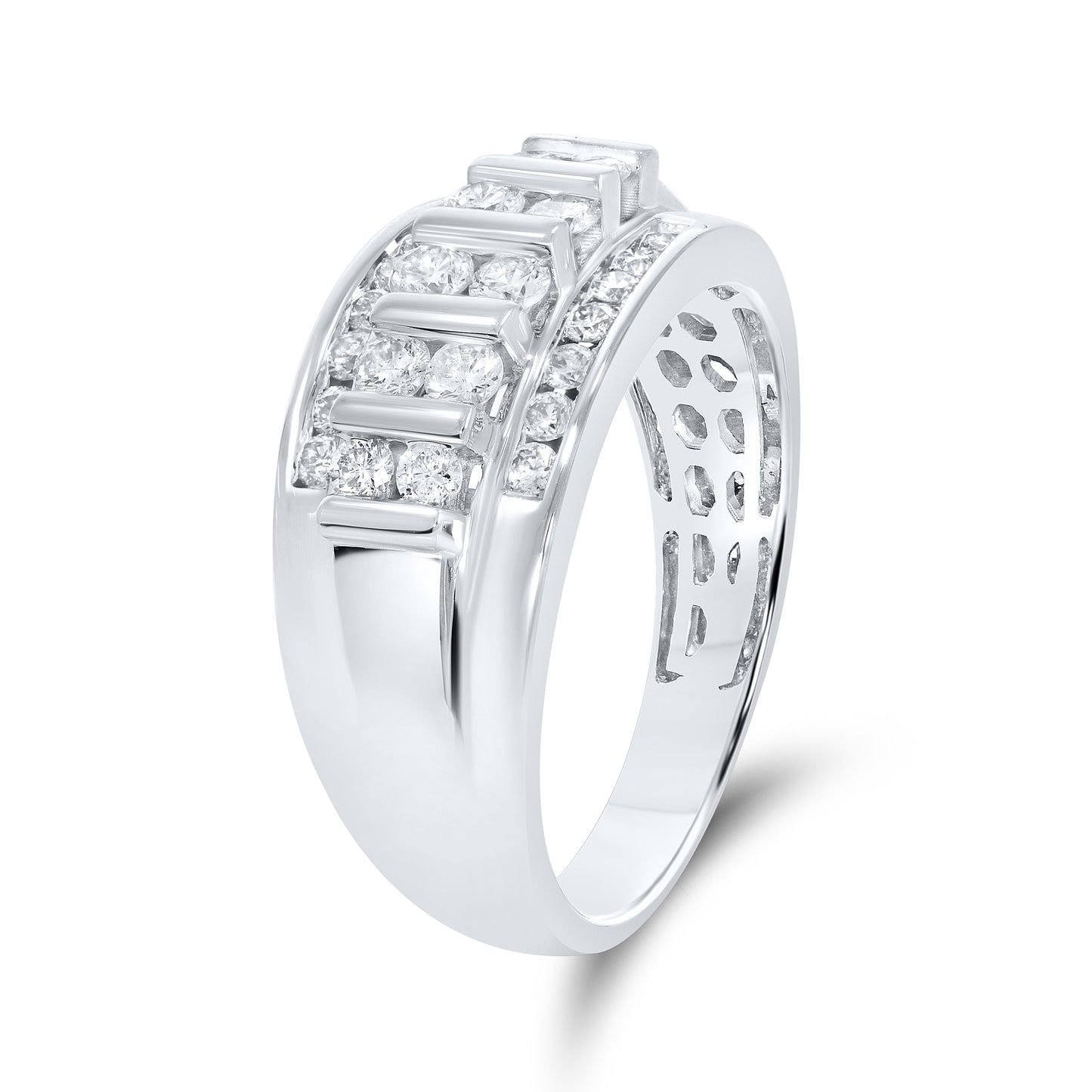 10kt White Gold 0.73 CTW Diamond Men’s Ring