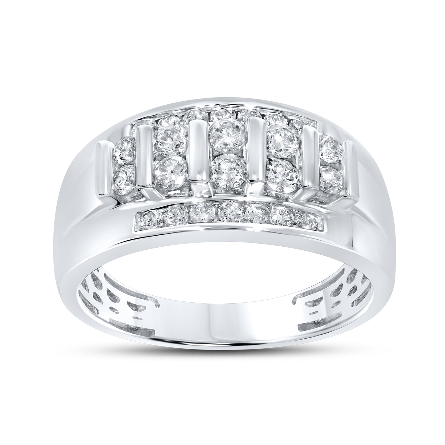 10kt White Gold 0.73 CTW Diamond Men’s Ring