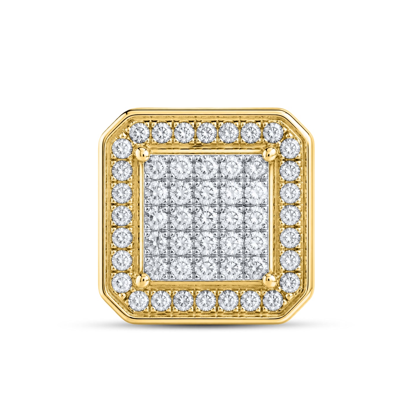 10kt Yellow Gold  0.94 CTW Natural Diamond Earrings