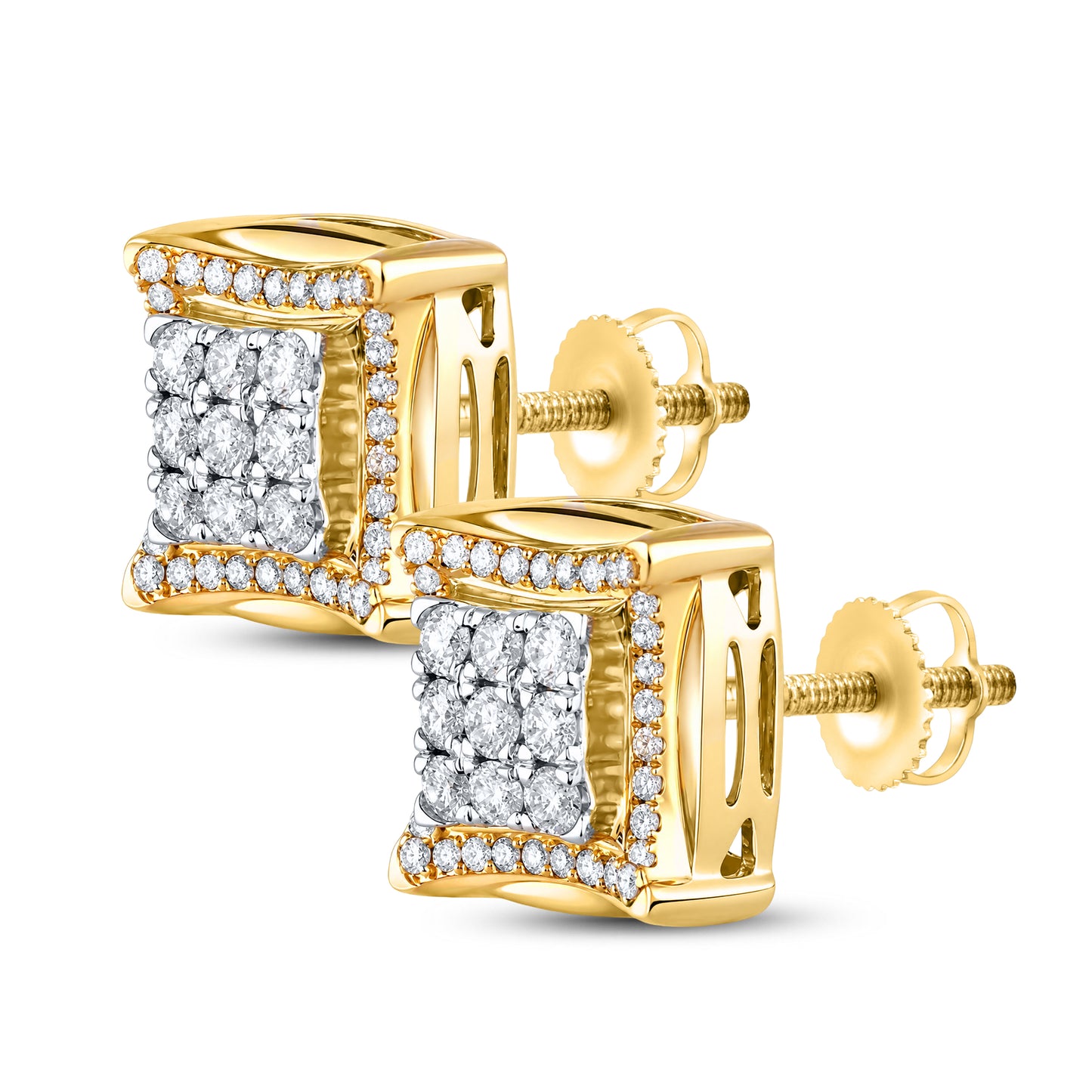 10kt Yellow Gold 0.47 CTW Natural Diamond Earrings