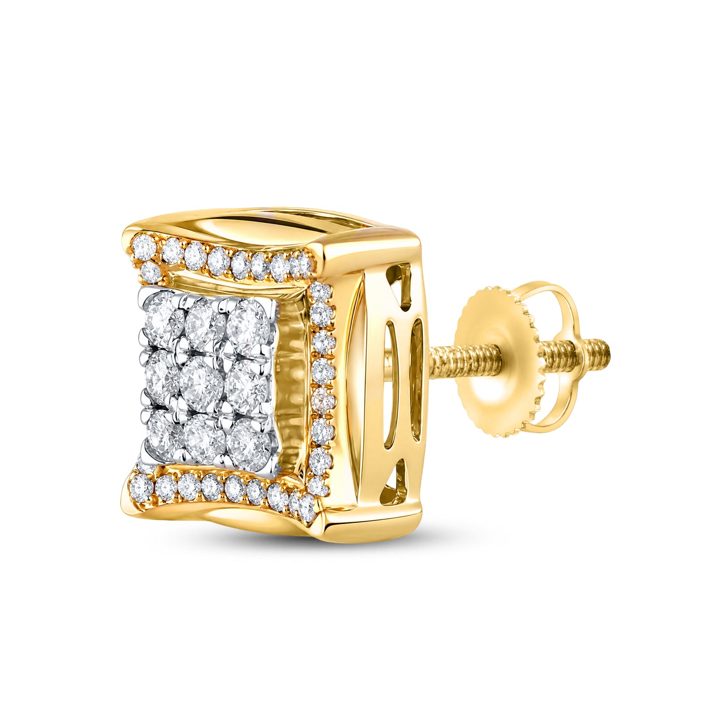 10kt Yellow Gold 0.47 CTW Natural Diamond Earrings