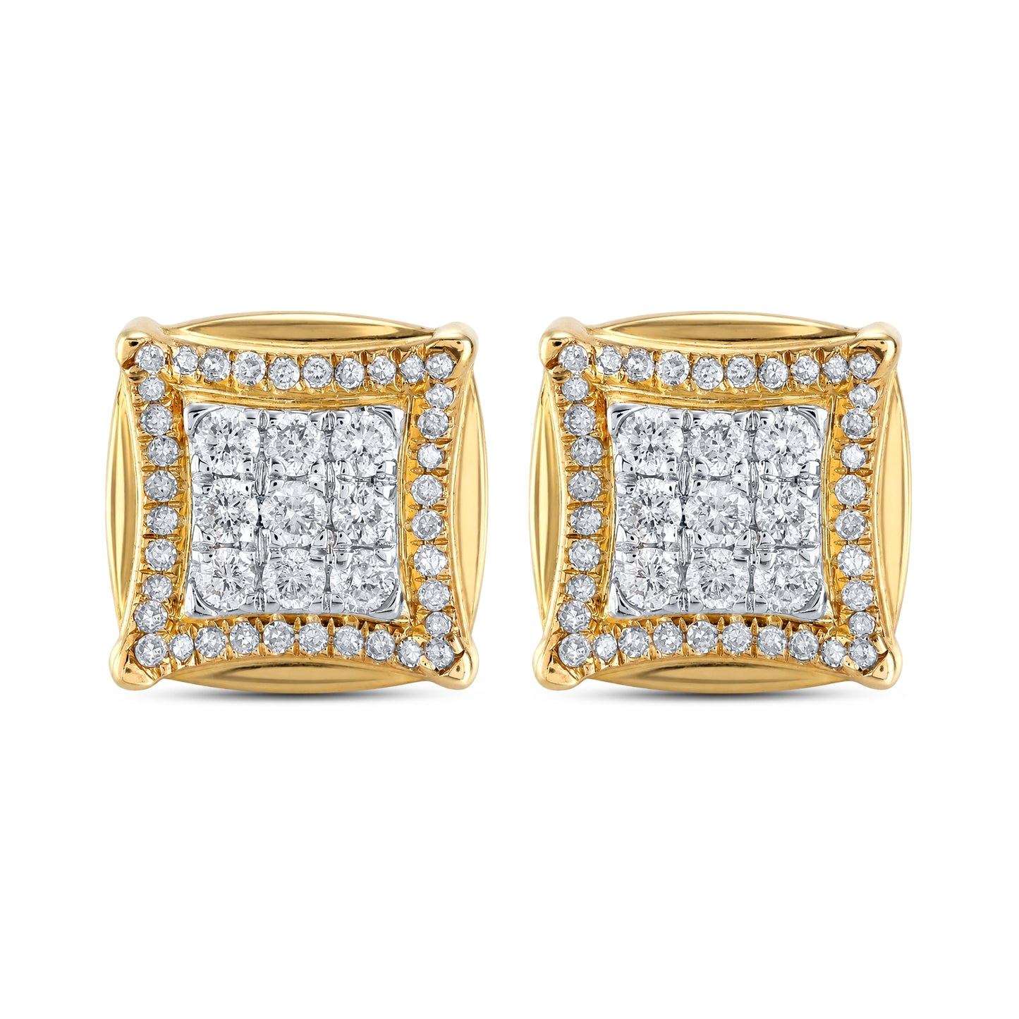 10kt Yellow Gold 0.47 CTW Natural Diamond Earrings