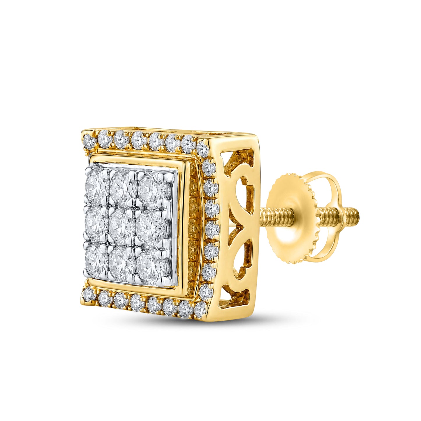 10kt Yellow Gold 0.59 CTW Natural Diamond Earrings
