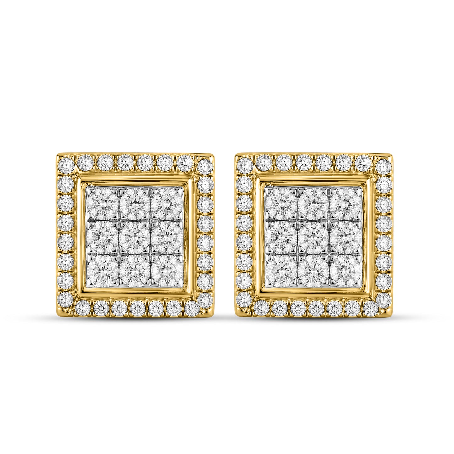 10kt Yellow Gold 0.59 CTW Natural Diamond Earrings