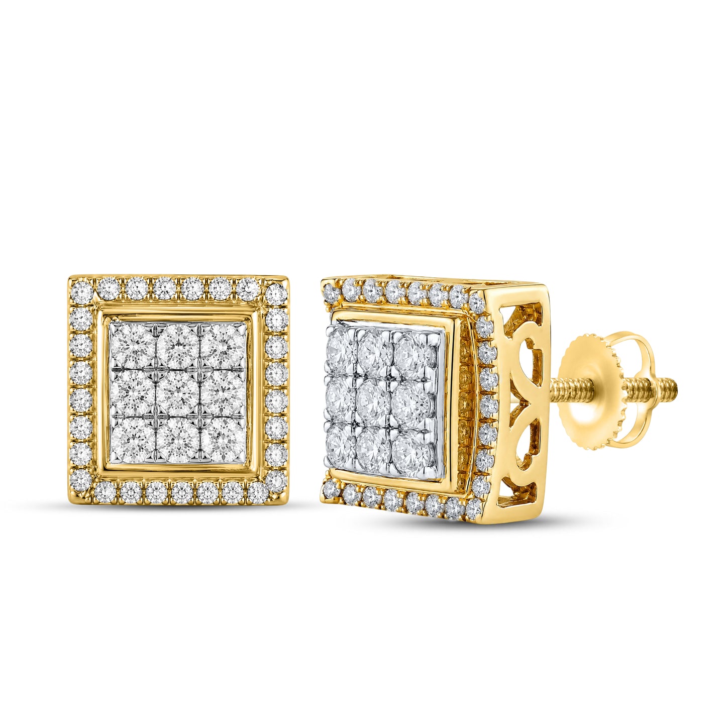 10kt Yellow Gold 0.59 CTW Natural Diamond Earrings