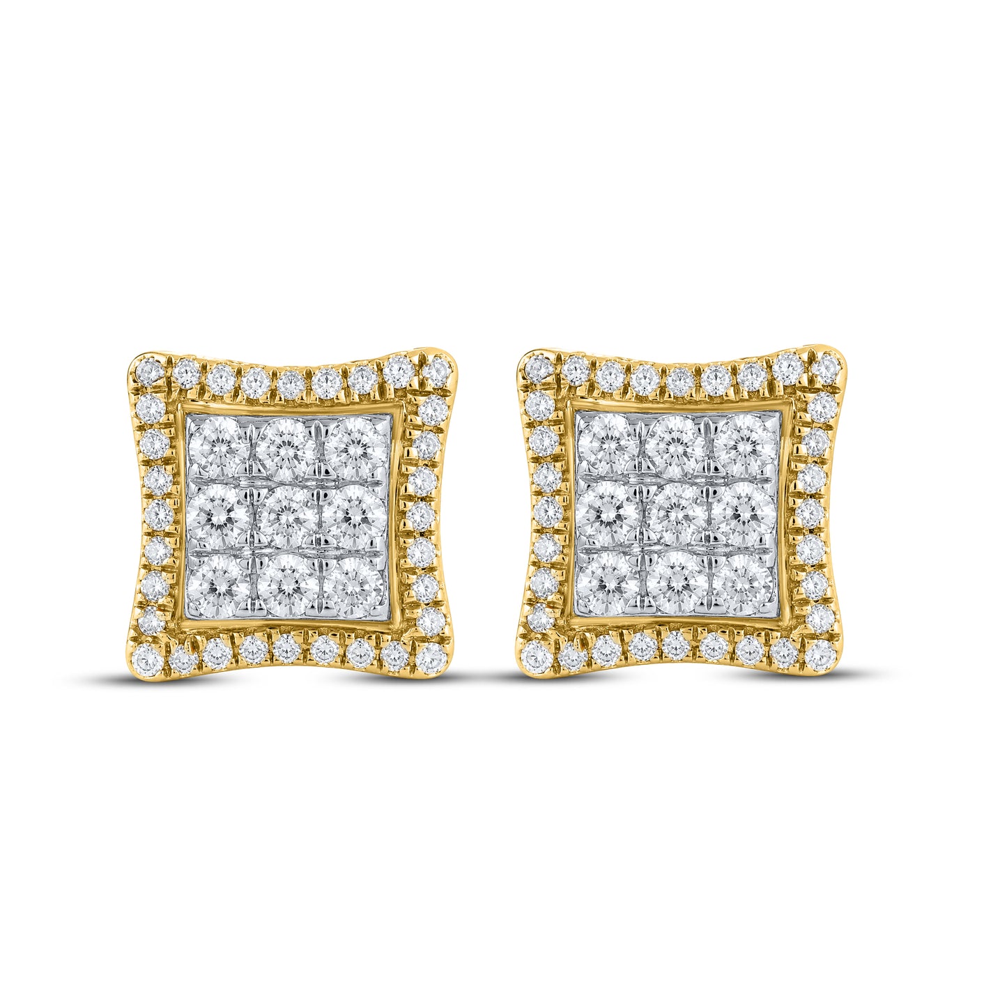 10kt Yellow Gold 0.58 CTW Natural Diamond Earrings