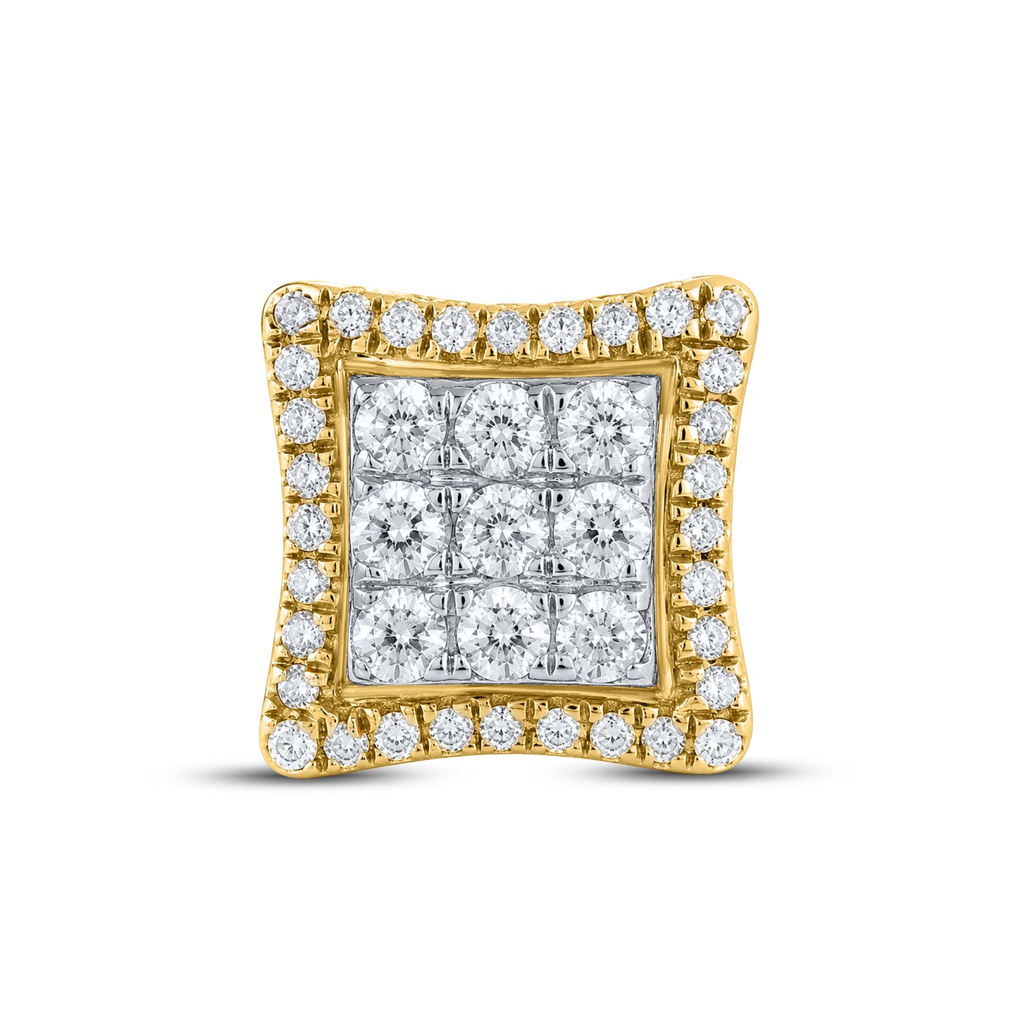 10kt Yellow Gold 0.58 CTW Natural Diamond Earrings