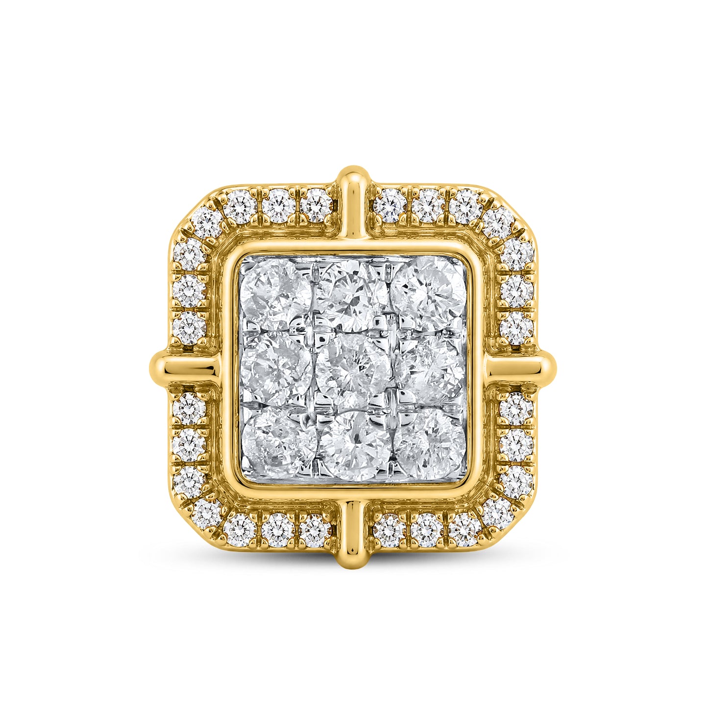 10kt Yellow Gold 1.03 CTW Natural Diamond Earrings