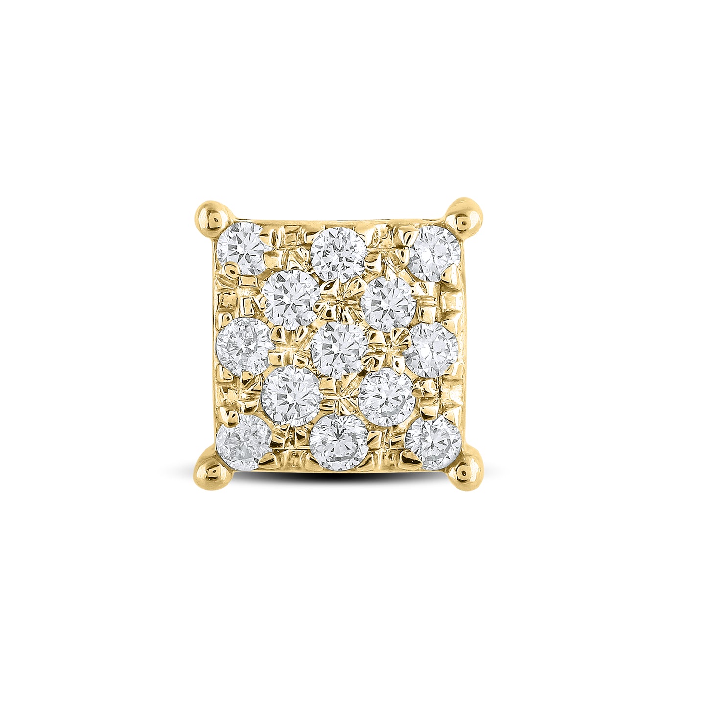 10kt Yellow Gold 0.95 CTW Natural Diamond Earrings