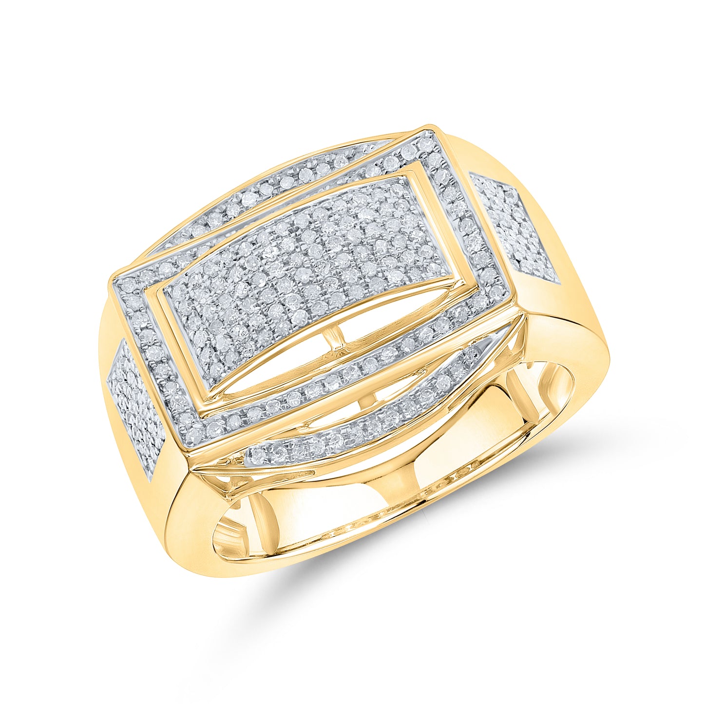 10kt Yellow Gold 0.59ctw Men’s Diamond Ring