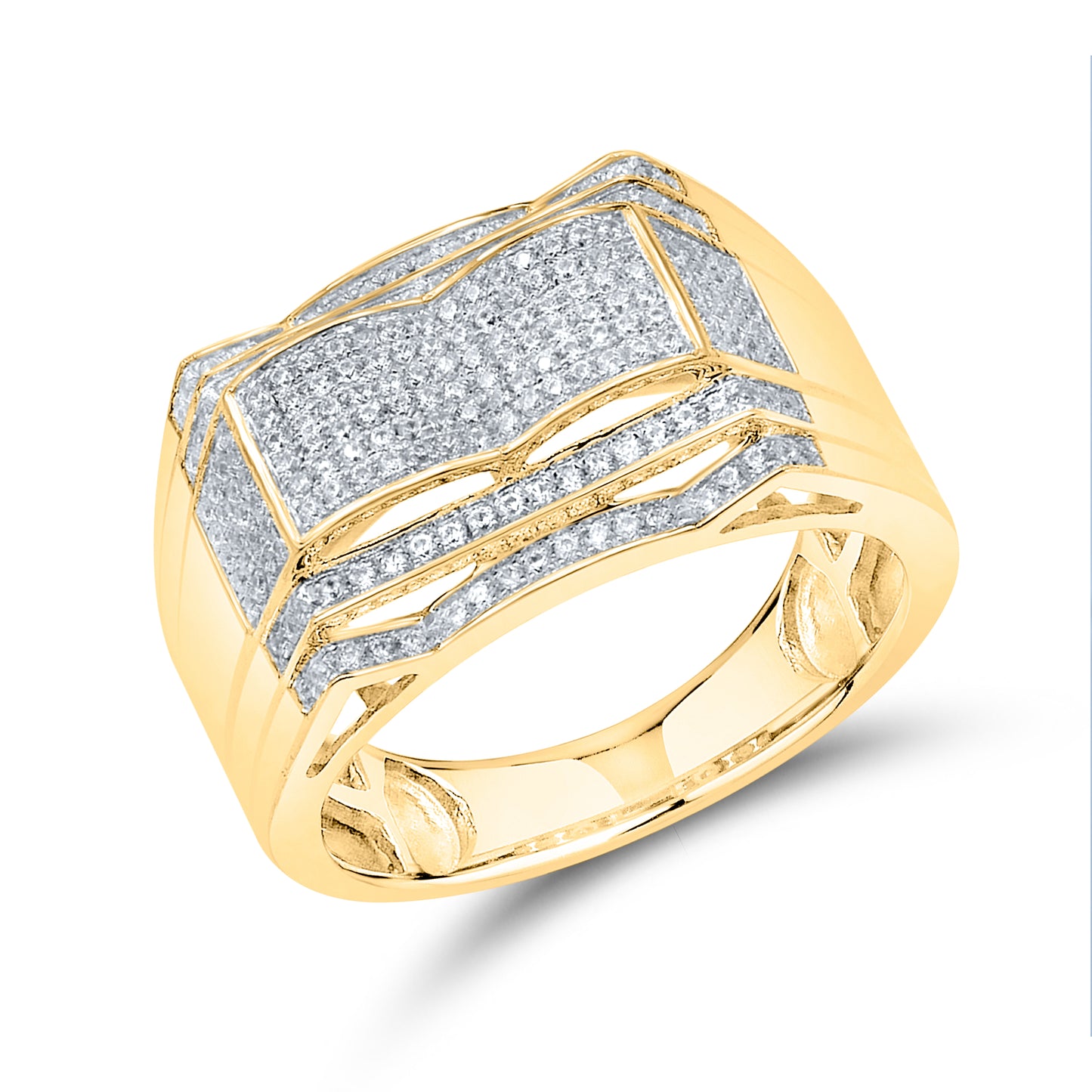 10kt Yellow Gold 0.60 CTW Men’s Diamond Ring