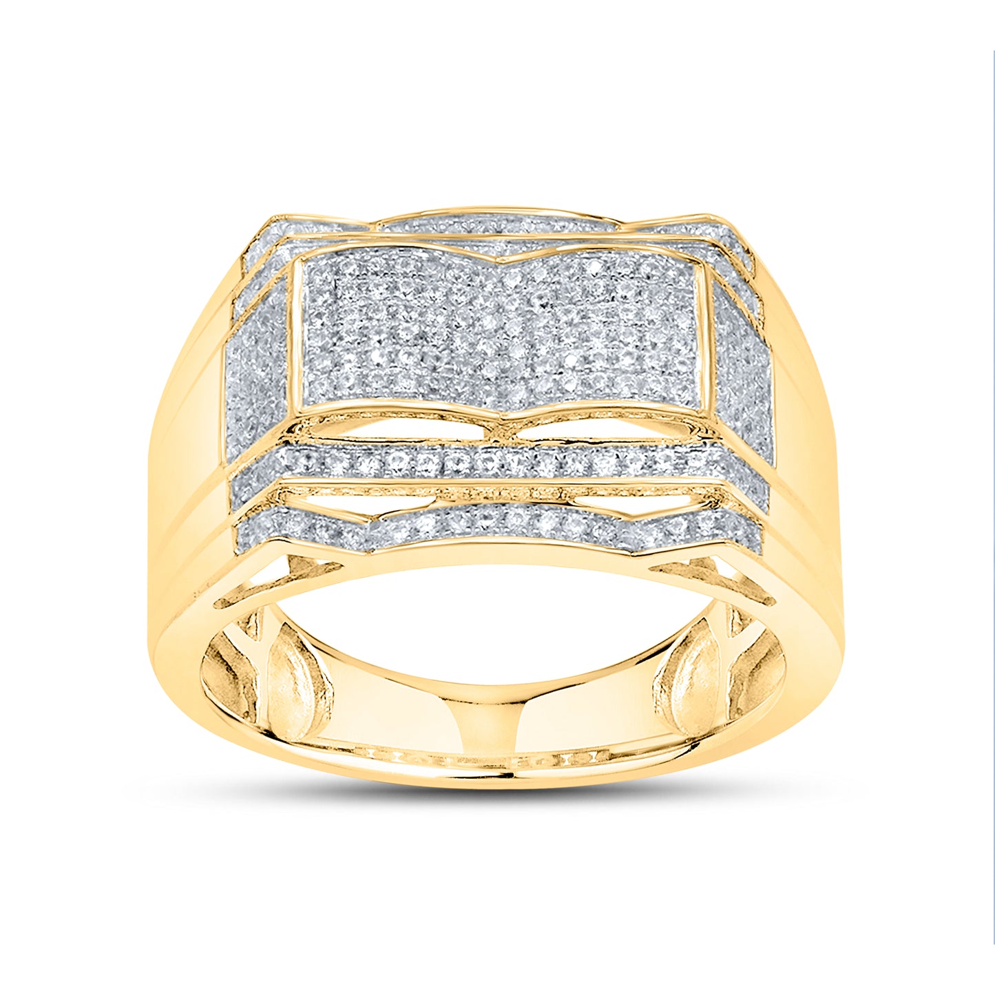 10kt Yellow Gold 0.60 CTW Men’s Diamond Ring