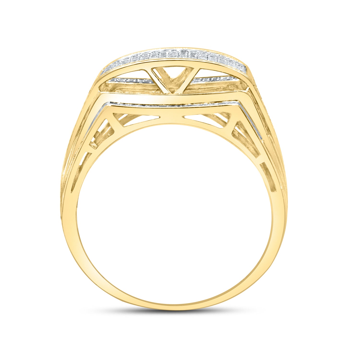 10kt Yellow Gold 0.65ctw Men’s Diamond Ring