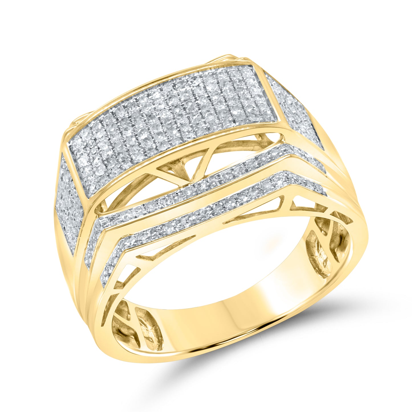 10kt Yellow Gold 0.65ctw Men’s Diamond Ring