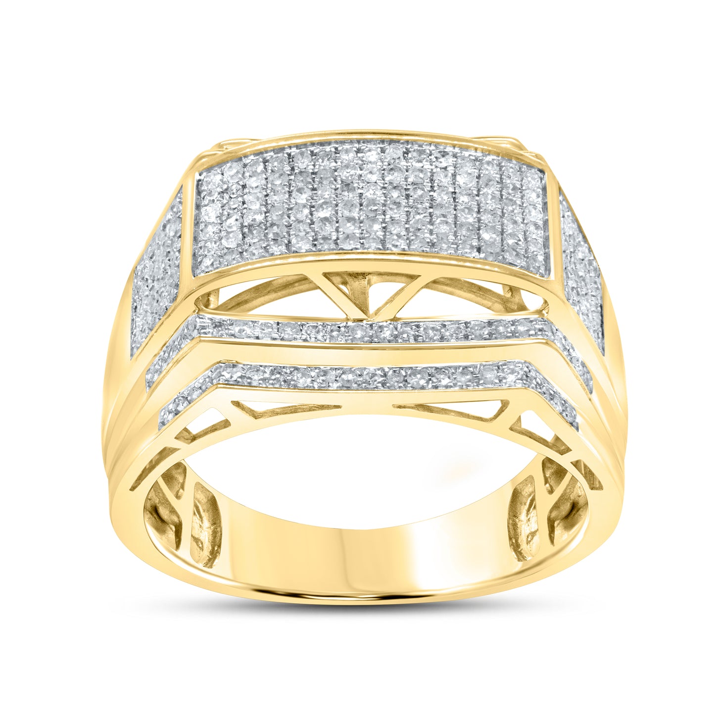 10kt Yellow Gold 0.65ctw Men’s Diamond Ring