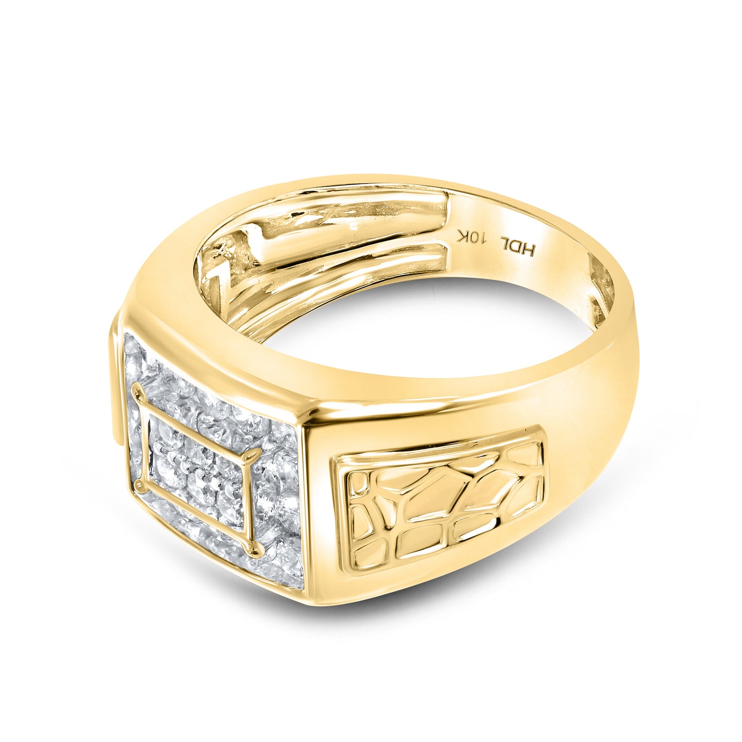 10k Yellow Gold 0.93 CTW Men’s Diamond Ring