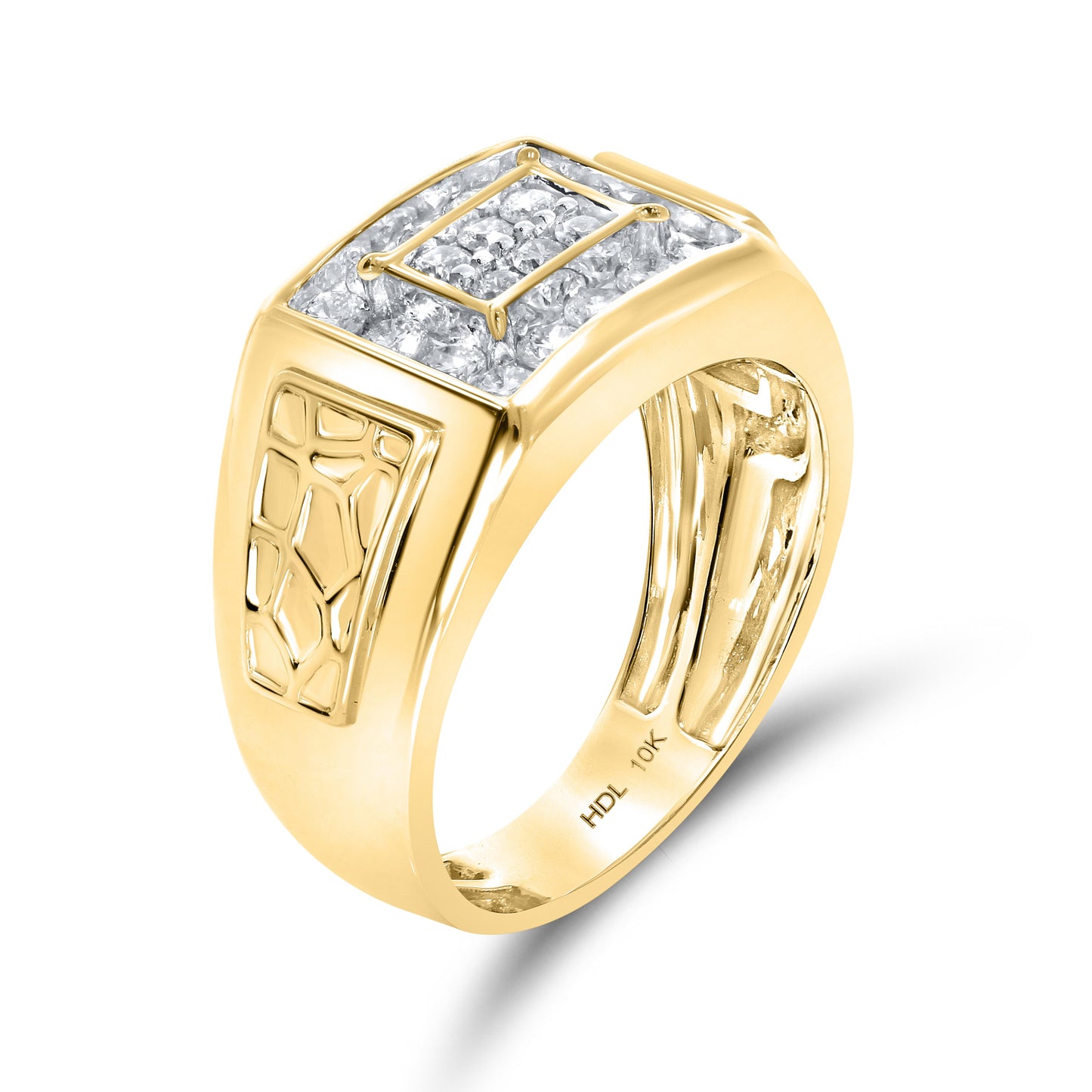 10k Yellow Gold 0.93 CTW Men’s Diamond Ring