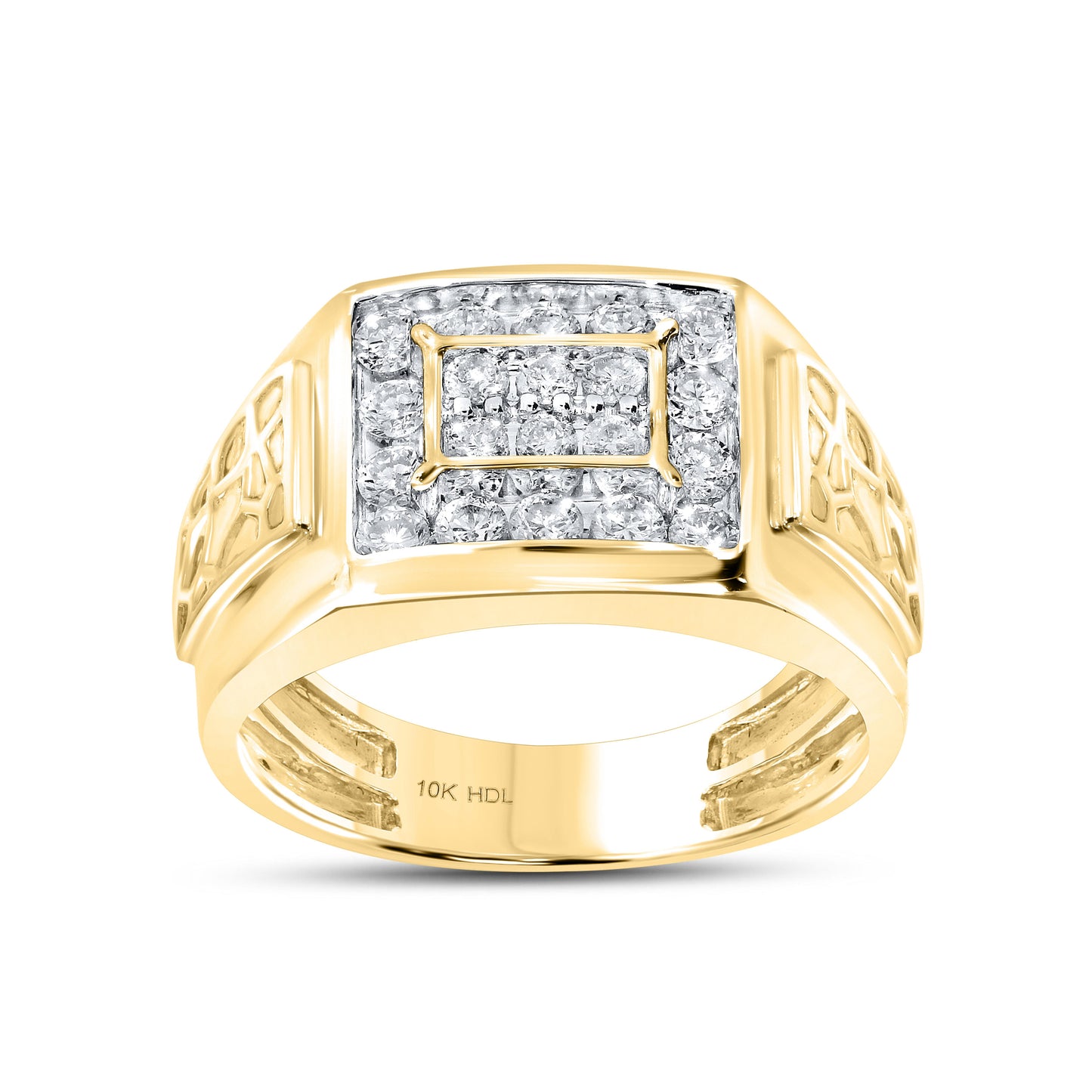 10k Yellow Gold 0.93 CTW Men’s Diamond Ring