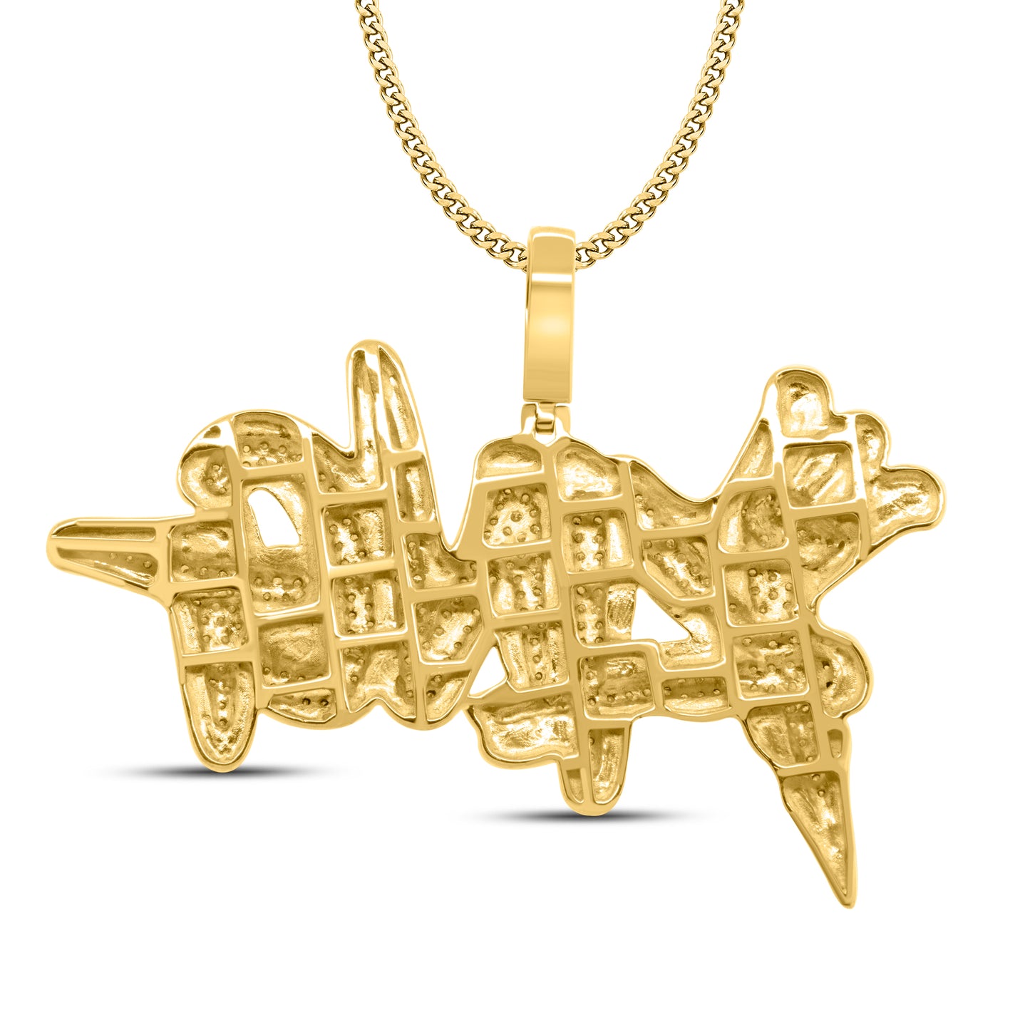 10kt yellow gold 1.57ctw Diamond Charm
