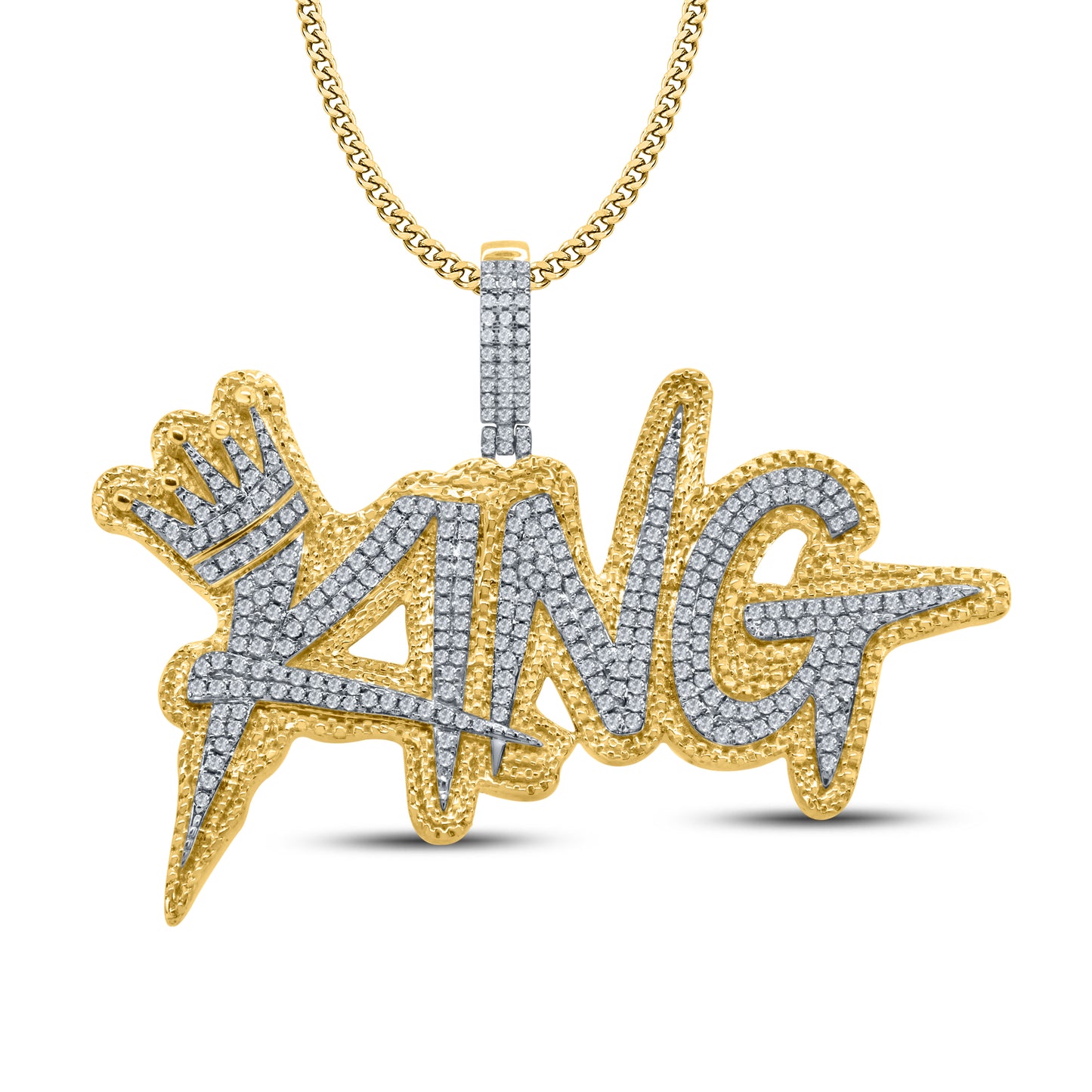 10kt yellow gold 1.57ctw Diamond Charm