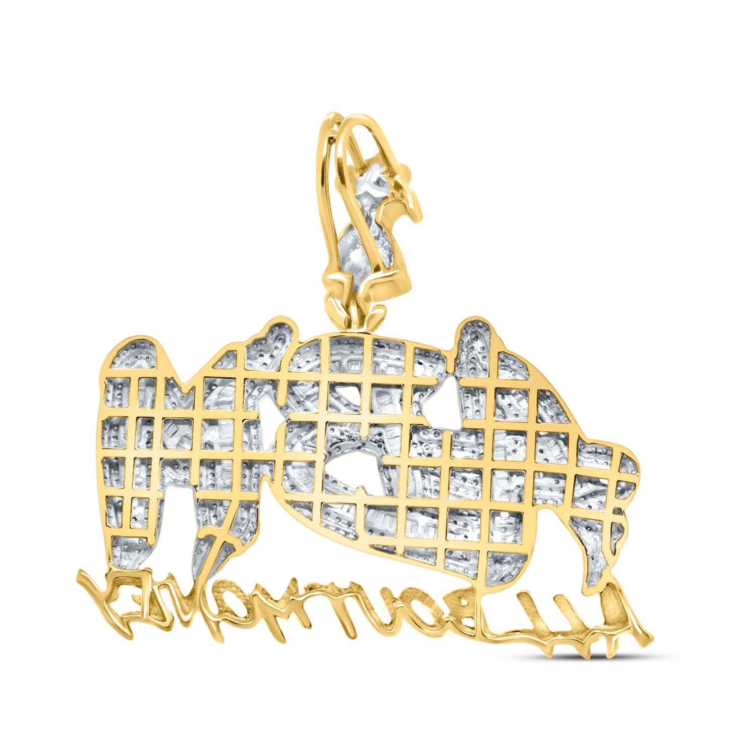 10kt yellow gold 2.97ctw Diamond Charm