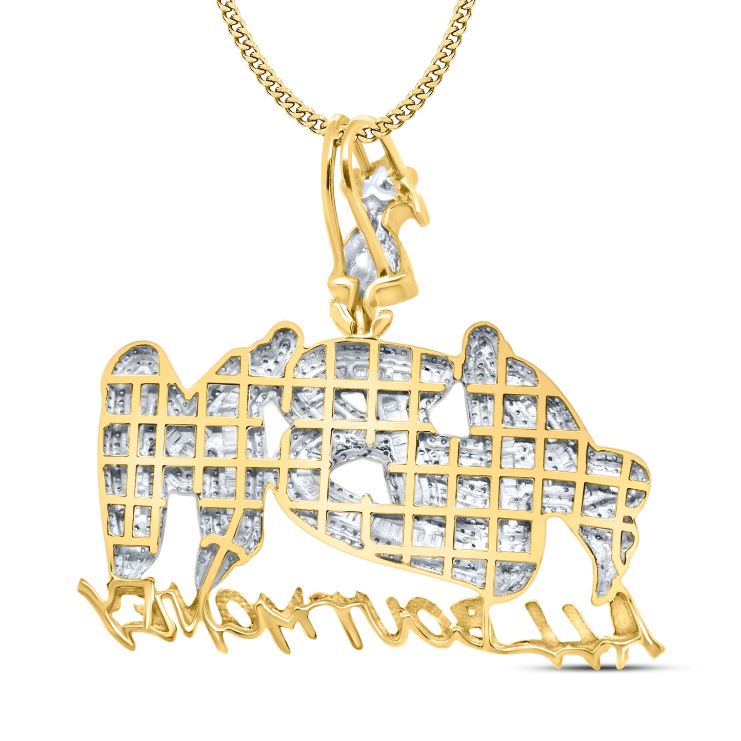 10kt yellow gold 2.97ctw Diamond Charm