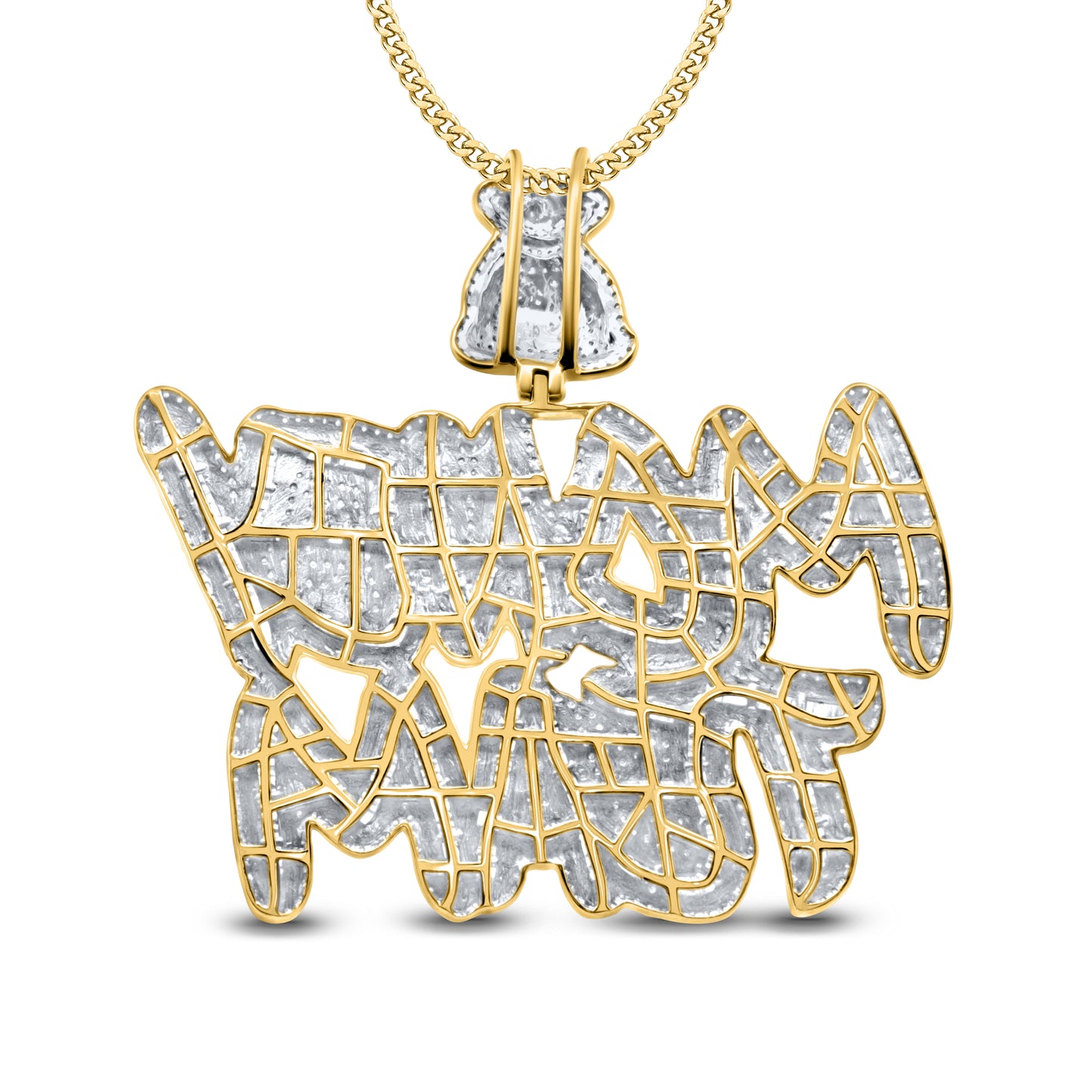 10kt yellow gold 4.63ctw Diamond Charm