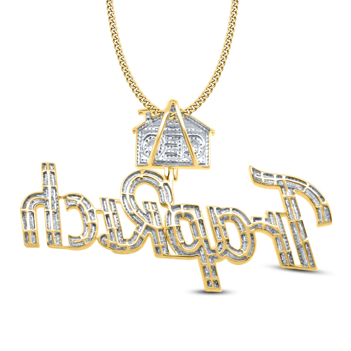 10kt Yellow Gold 4.29 CTW Diamond Charm Pendant