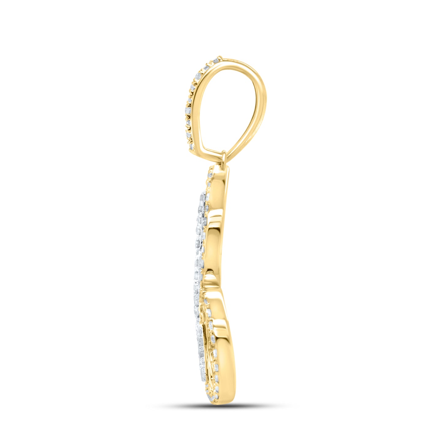 10kt Yellow Gold 0.32 CTW Mom Diamond Pendant