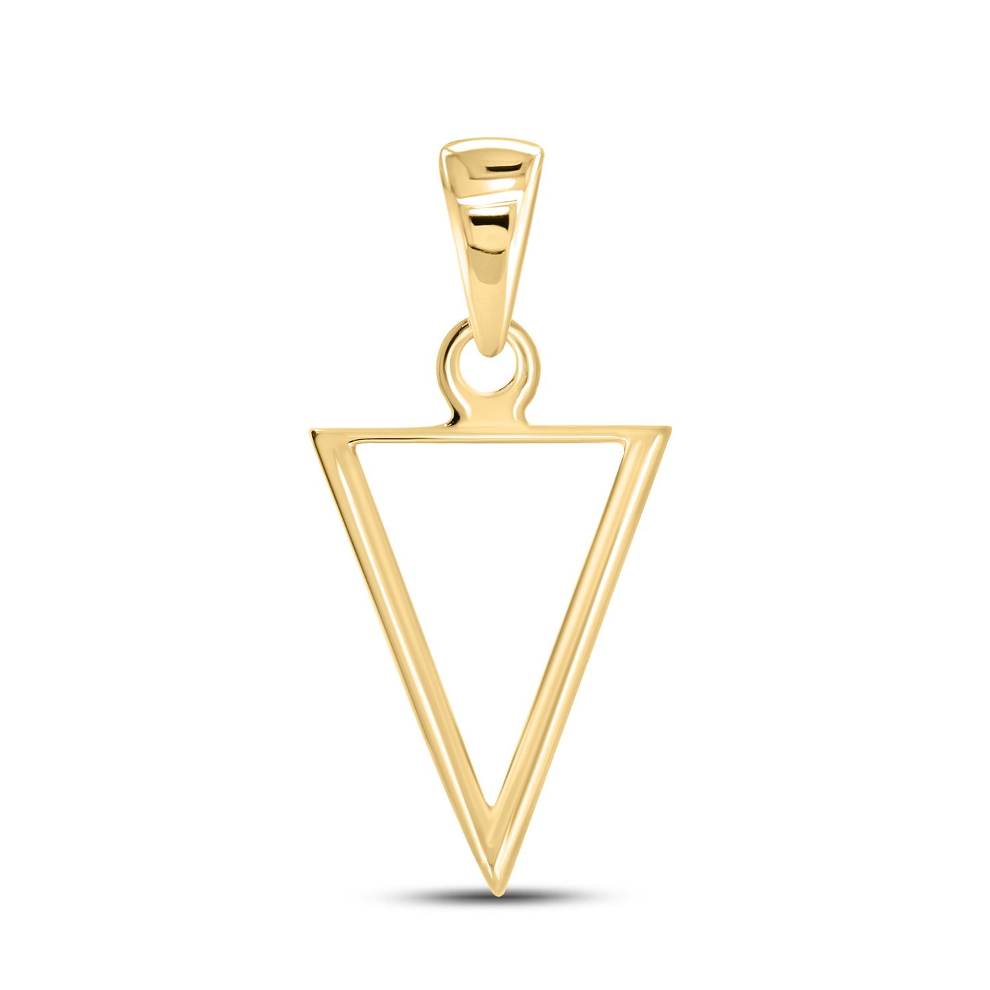 10kt Yellow Gold 0.06 CTW Diamond Initial V charm
