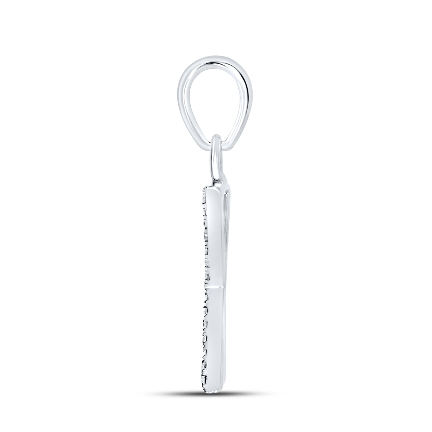 Silver 0.08 CTW Diamond Initial X Charm