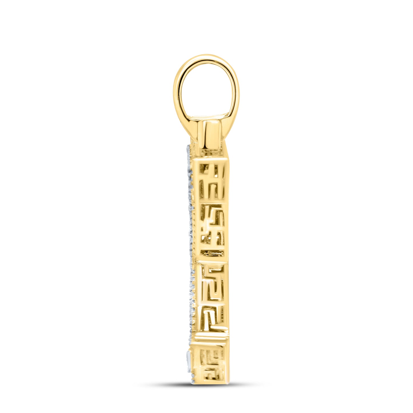 10kt yellow gold 0.57ctw Diamond Initial Y Charm