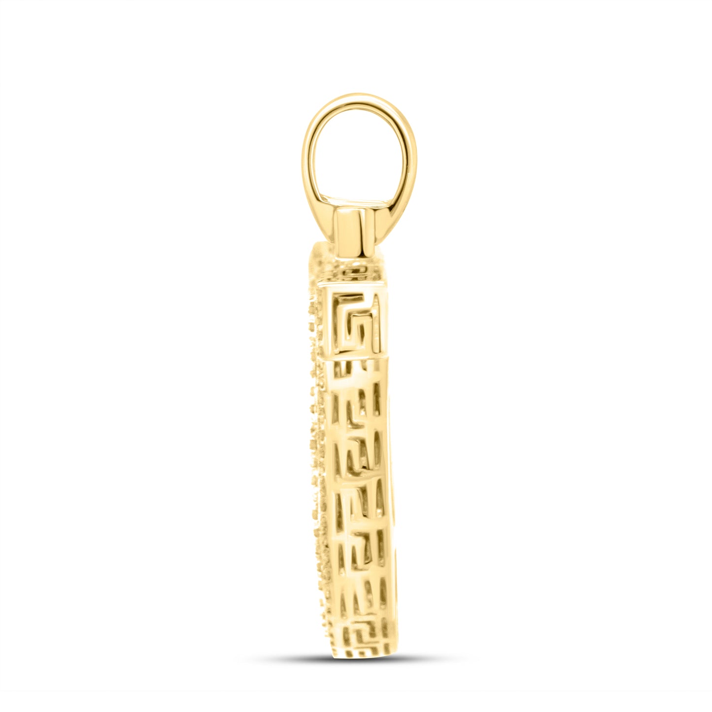 10kt yellow gold 0.66ctw Diamond Initial U Charm