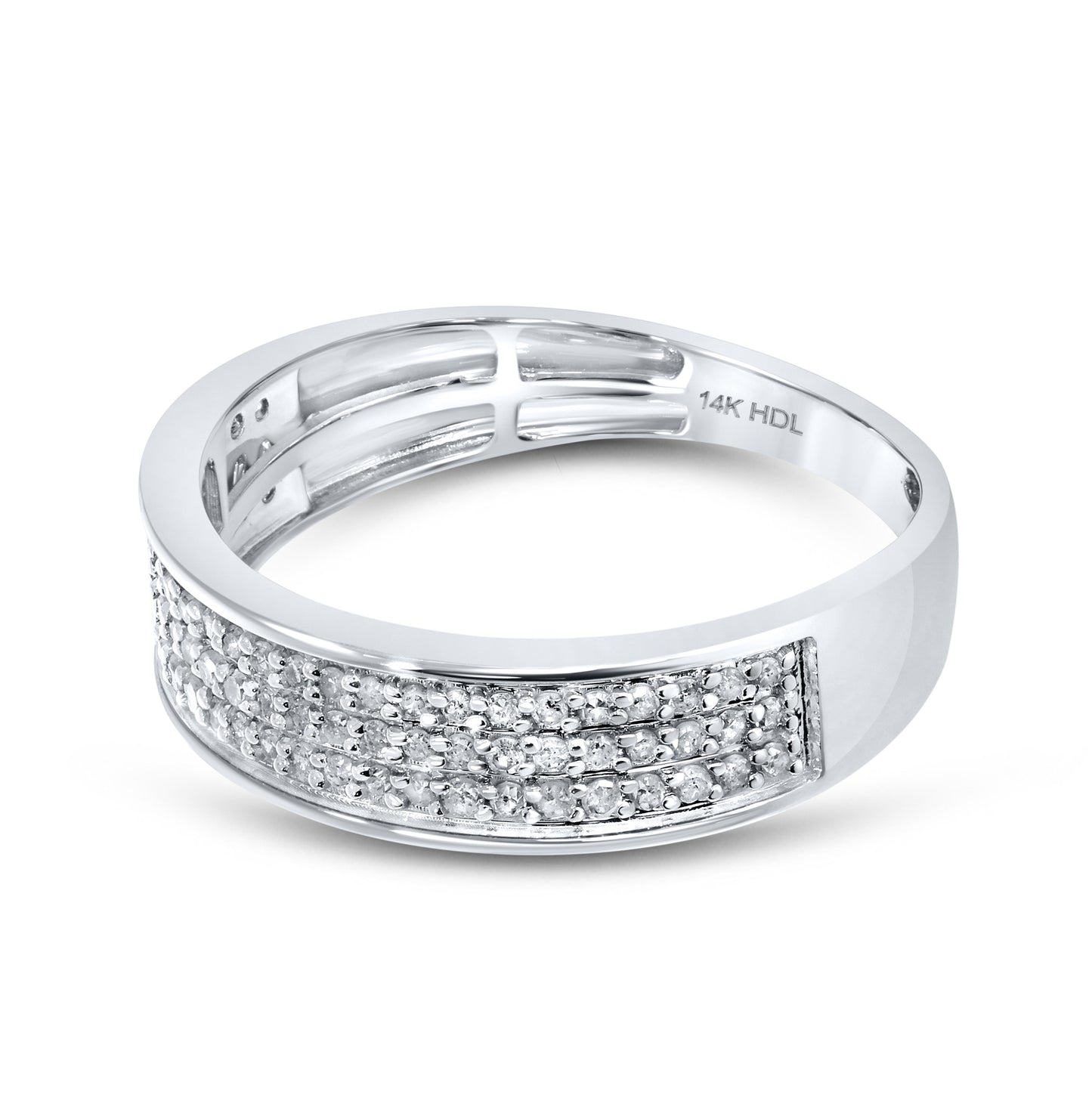 14k White Gold 0.47 CTW Diamond Men’s Ring