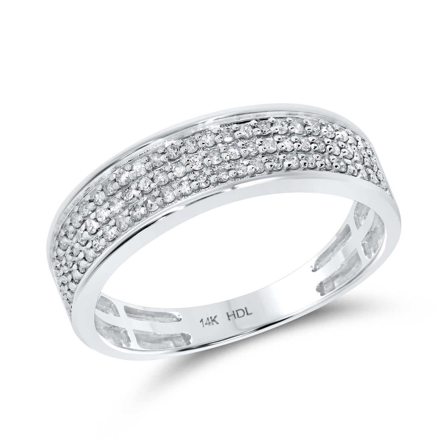 14k White Gold 0.47 CTW Diamond Men’s Ring
