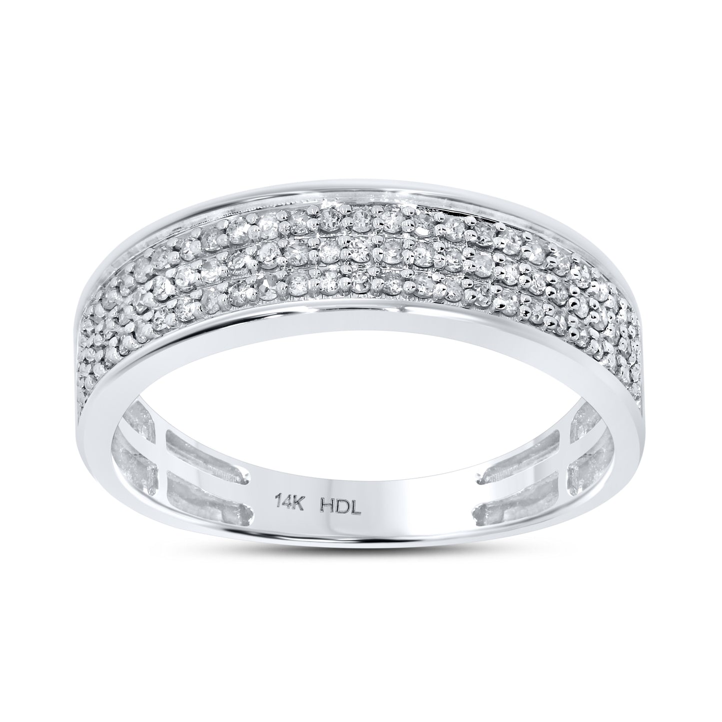 14k White Gold 0.47 CTW Diamond Men’s Ring