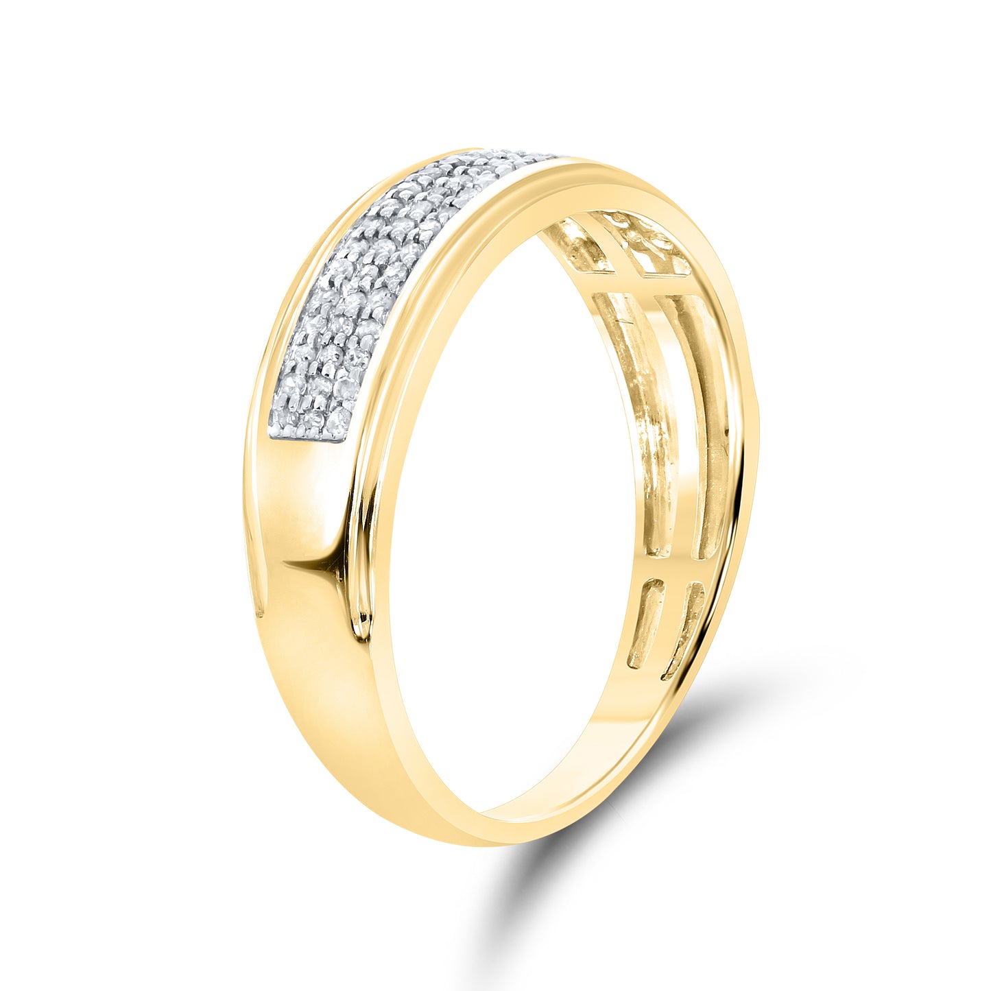 14kt Yellow Gold 0.19 CTW Diamond Men’s Ring