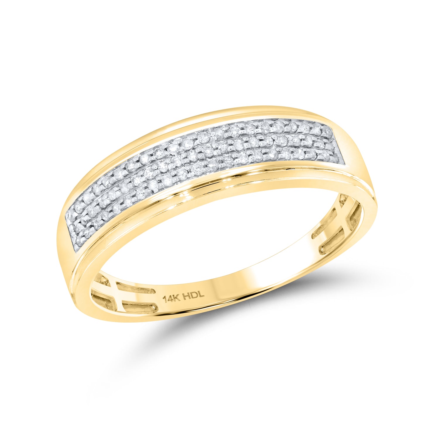14kt Yellow Gold 0.19 CTW Diamond Men’s Ring