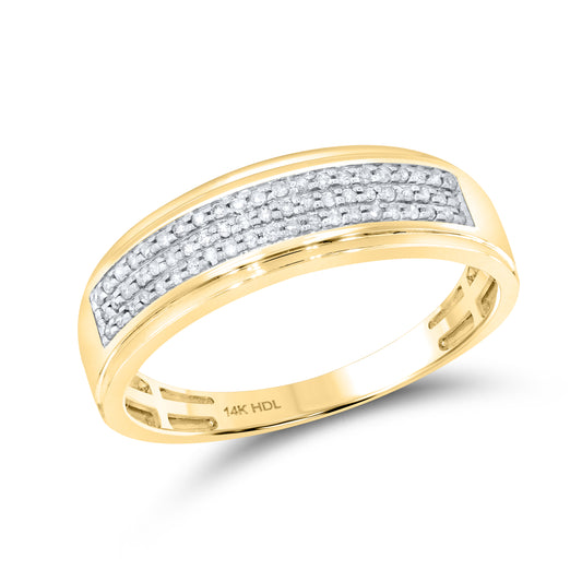 14kt Yellow Gold 0.19 CTW Diamond Men’s Ring