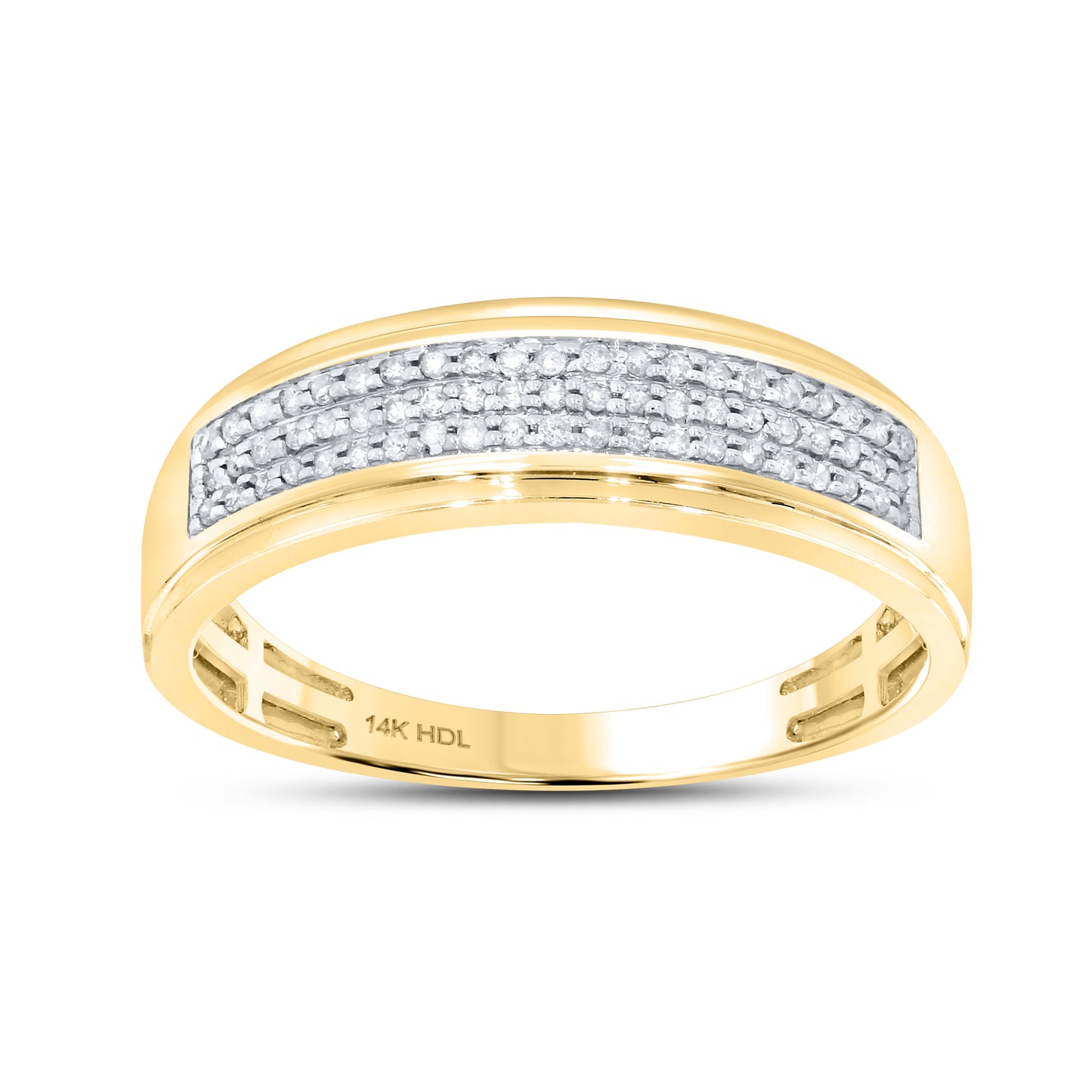 14kt Yellow Gold 0.19 CTW Diamond Men’s Ring